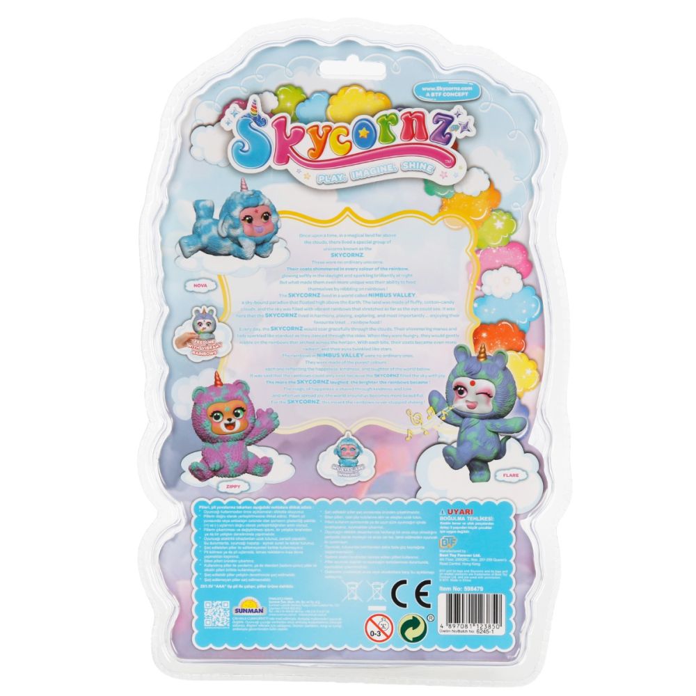Figurina cu sunet si lumina, Skycornz Deluxe, Nova