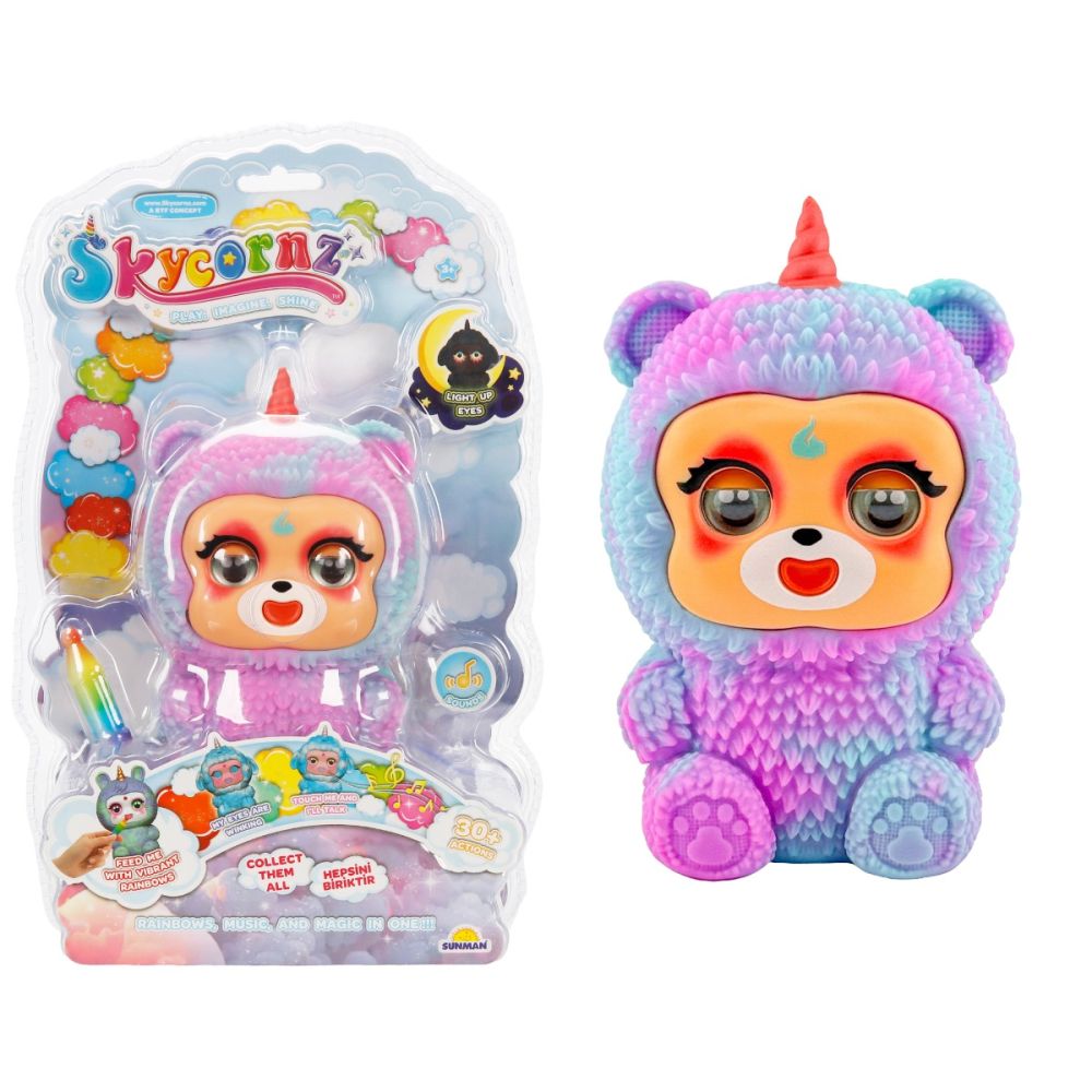 Figurina cu sunet si lumina, Skycornz Deluxe, Zippy