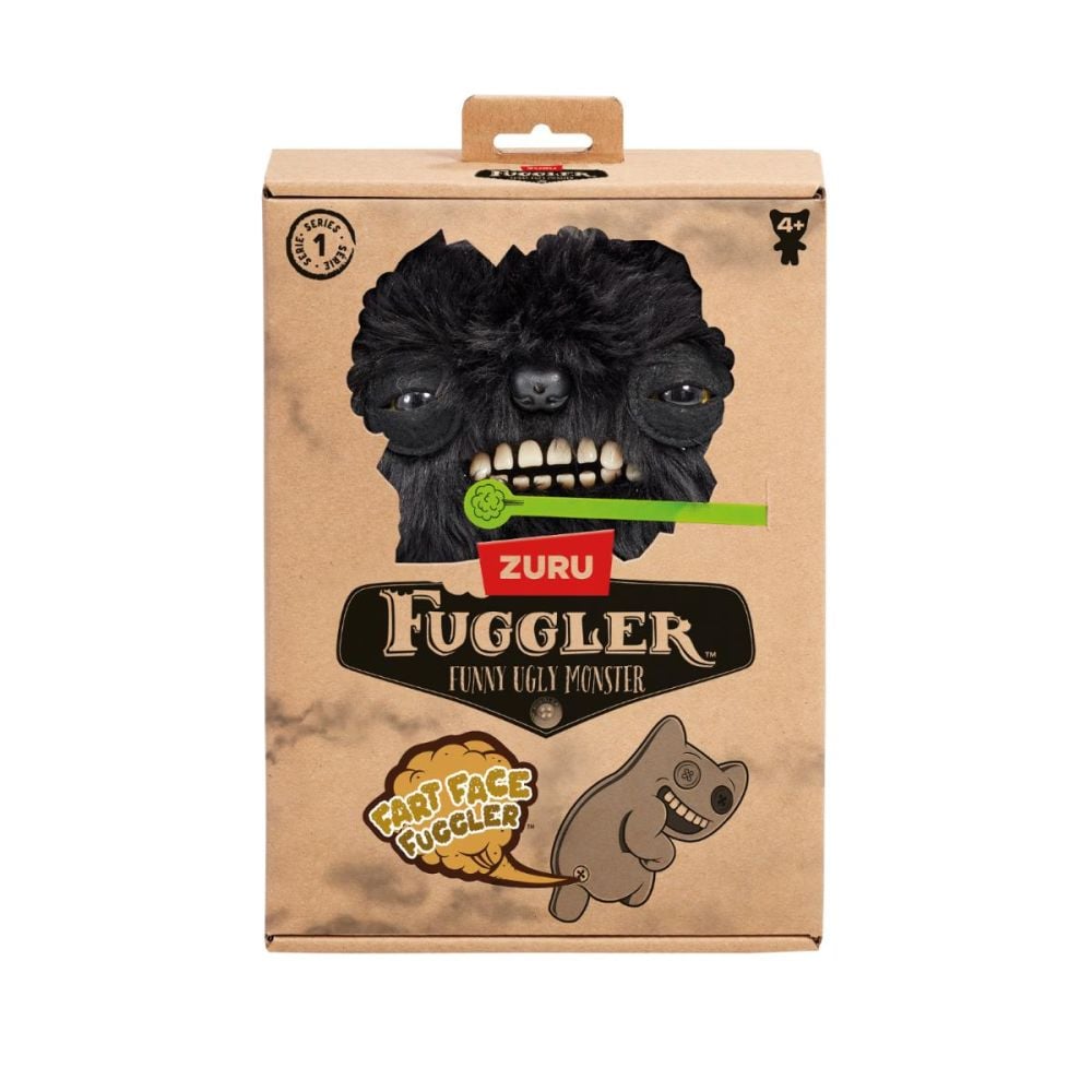 Jucarie de plus, Fuggler, Fart Face, Munch Munch, Negru, S1, 22 cm