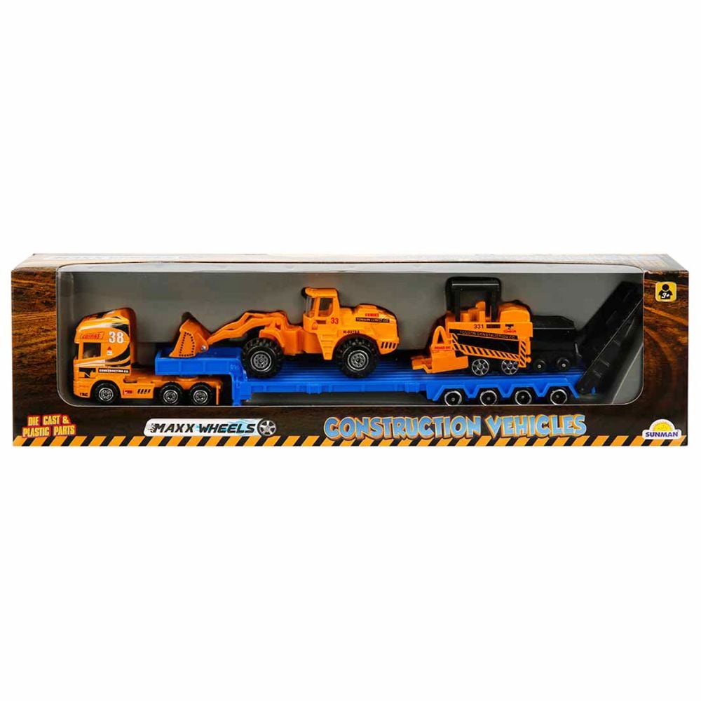 Hot wheels construction trucks top