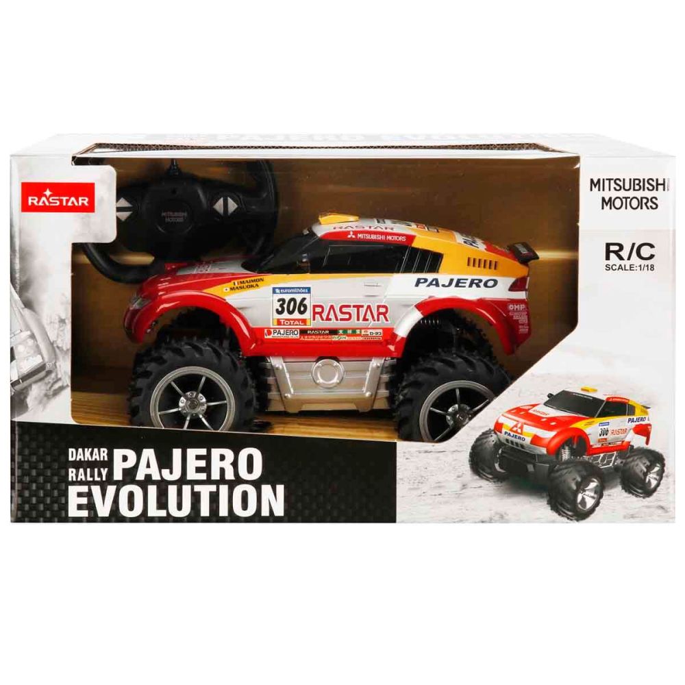 Masina cu telecomanda, Rastar, Mitsubishi Pajero Evolution, 1:18