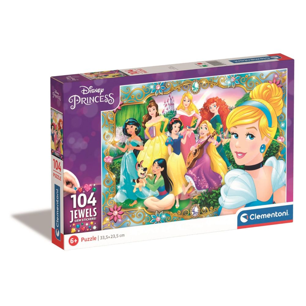 Puzzle Clementoni Disney Princess Jewels, 104 piese