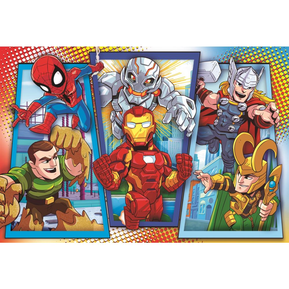 Puzzle Clementoni, Maxi, Marvel Superhero, 104 piese