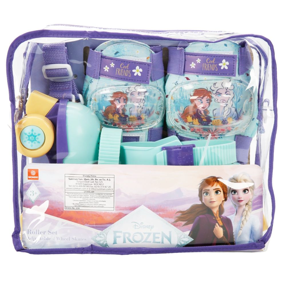Set patine cu rotile si protectii, marime 22-29, Disney Frozen 2