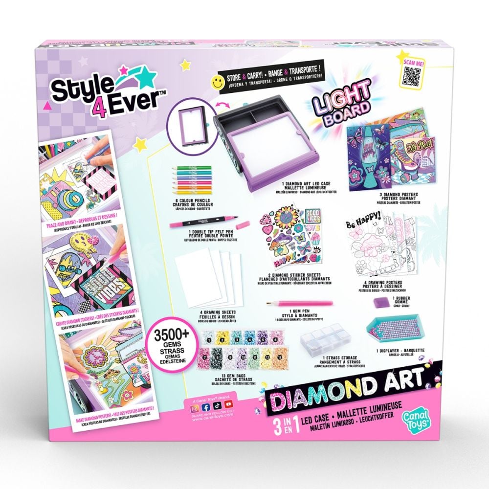 Set creativ 3 in 1, Style 4 Ever, Diamond Art