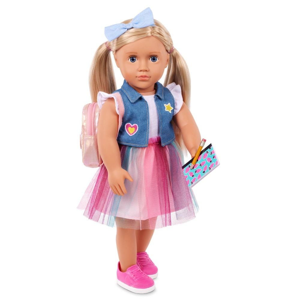 Papusa Evie in prima zi de scoala, Our Generation, 46 cm