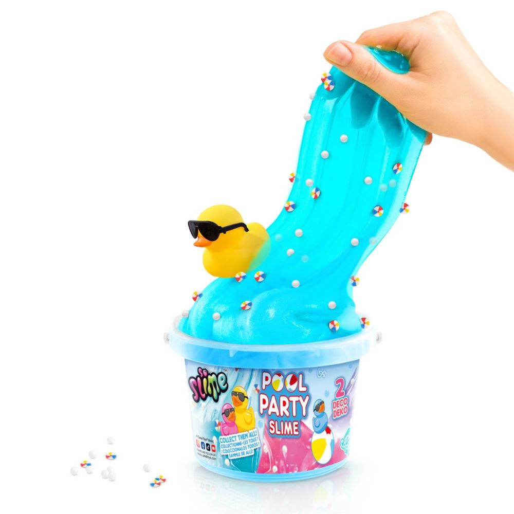 Set de joaca cu slime, So Slime DIY, Duck Pool Party, Galben