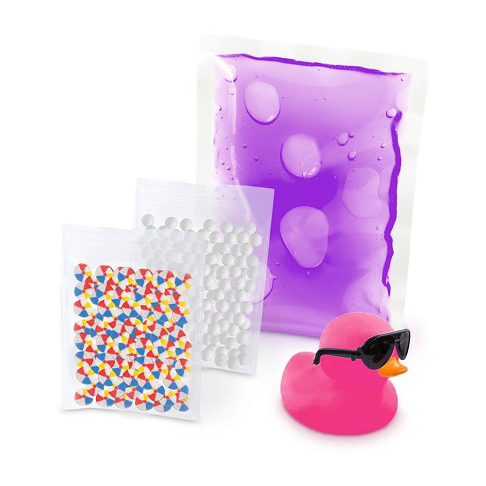 Set de joaca cu slime, So Slime DIY, Duck Pool Party, Roz