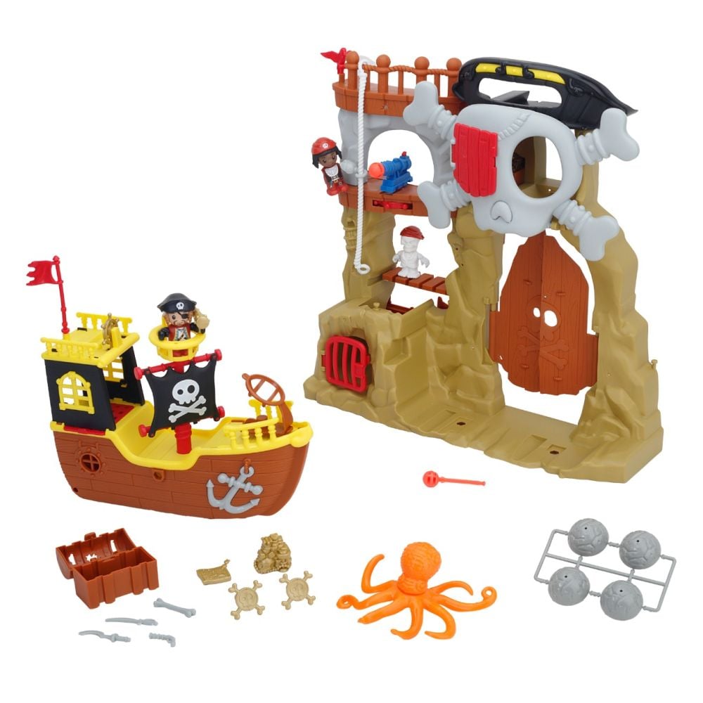 プリティー Set de joaca, Tiny Kiddom, Insula piratilor, 26 piese | Noriel