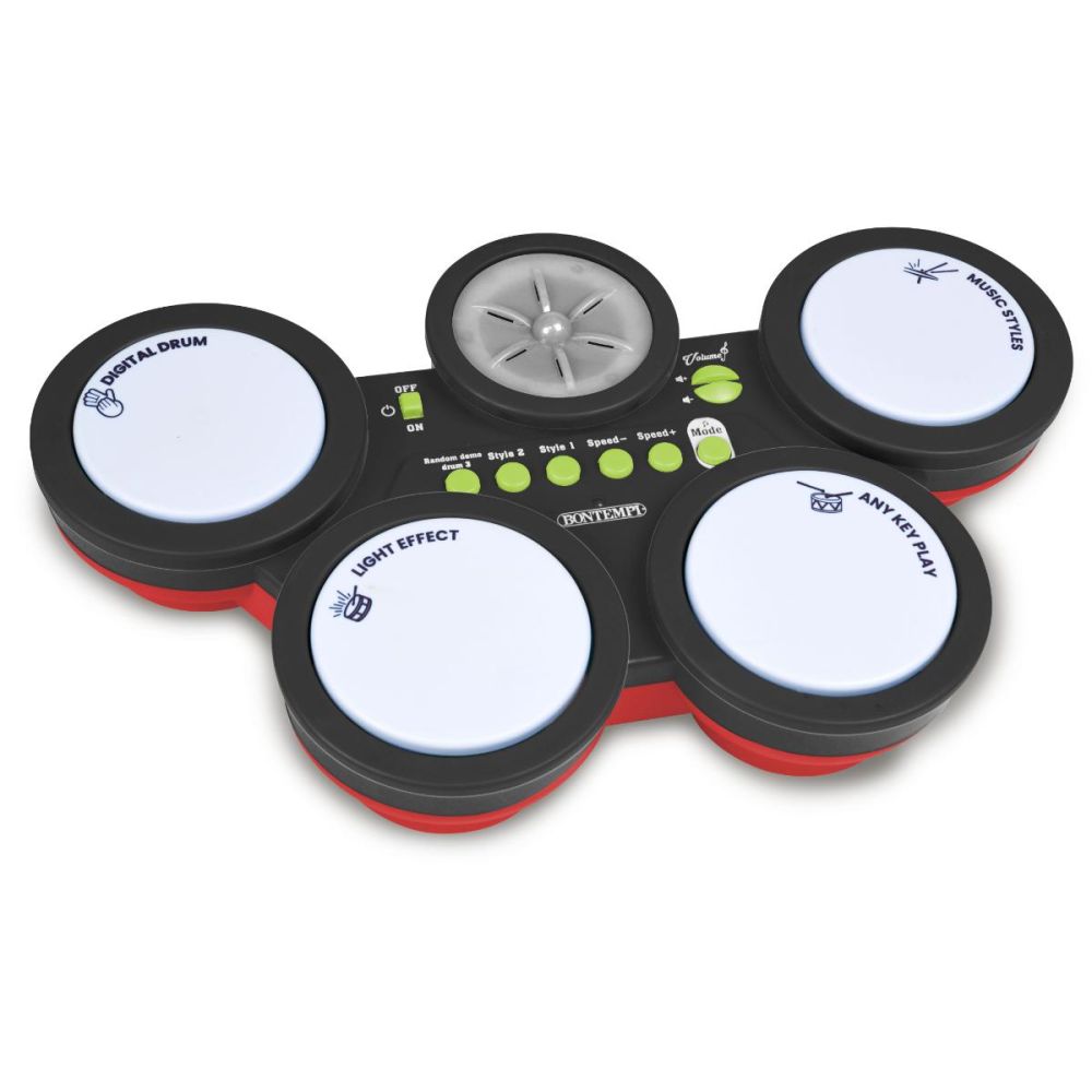 Toba digitala cu 4 pad-uri, Bontempi, 6 stiluri muzicale
