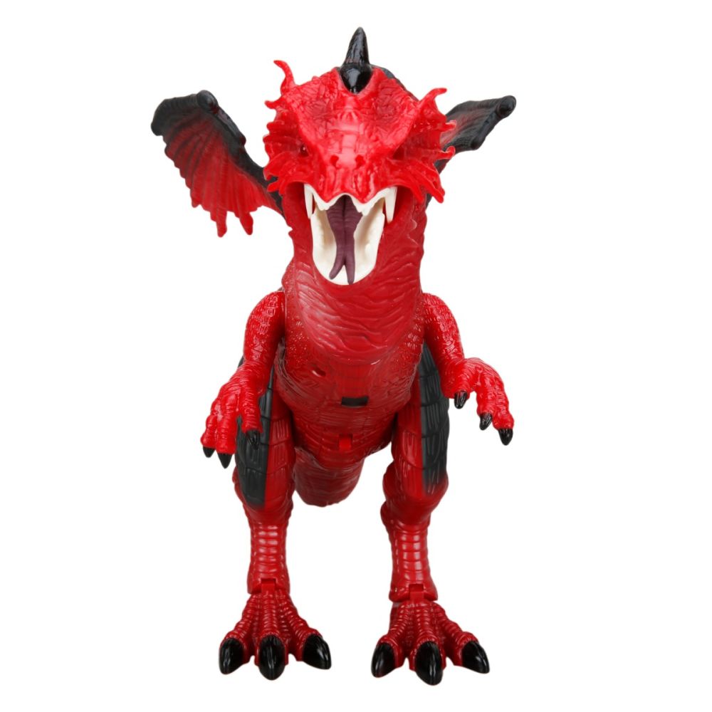 Figurina Dragon cu telecomanda, Crazoo, Rosu