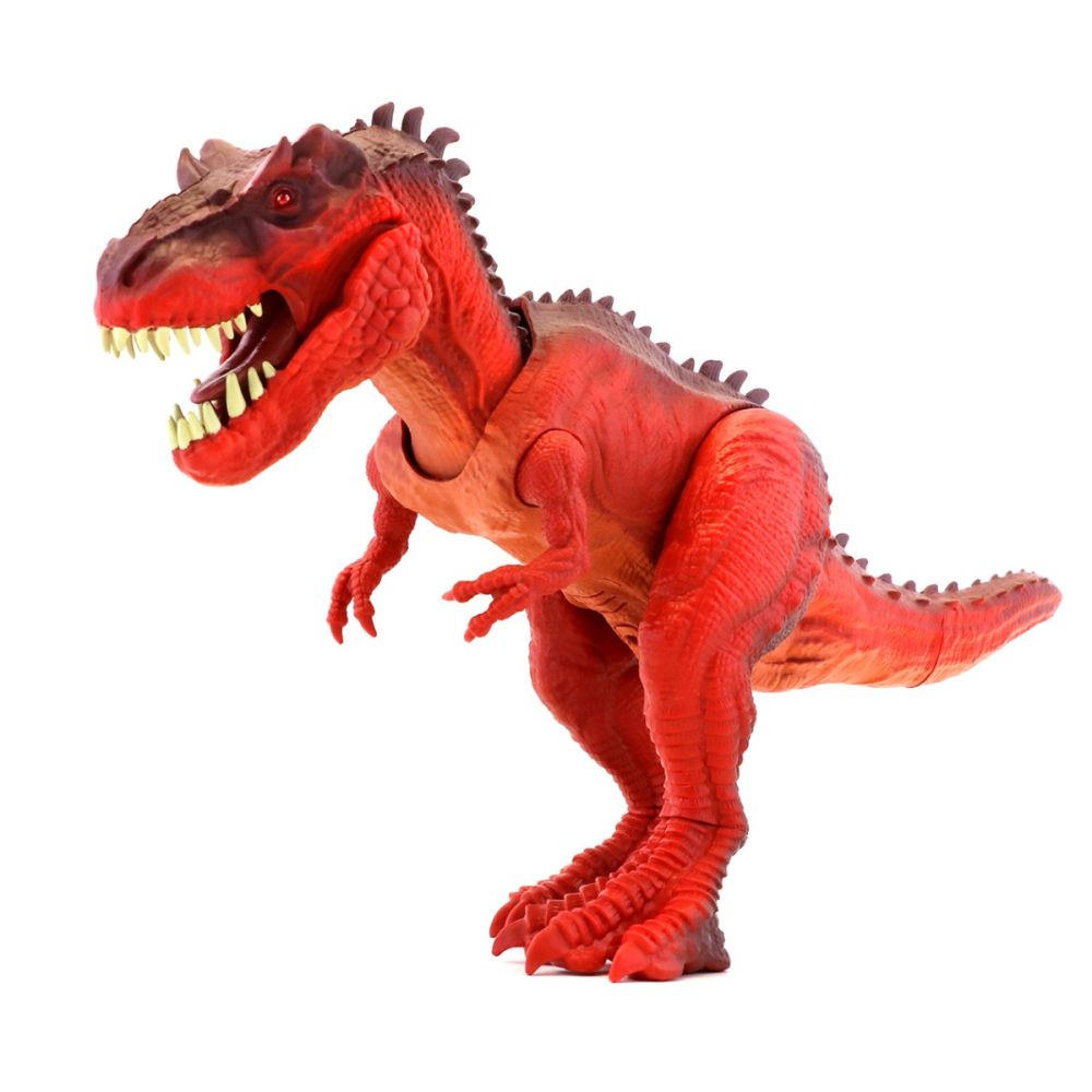 Figurina interactiva Dinozaur, Lanard Toys, Jurassic Clash, Rosu