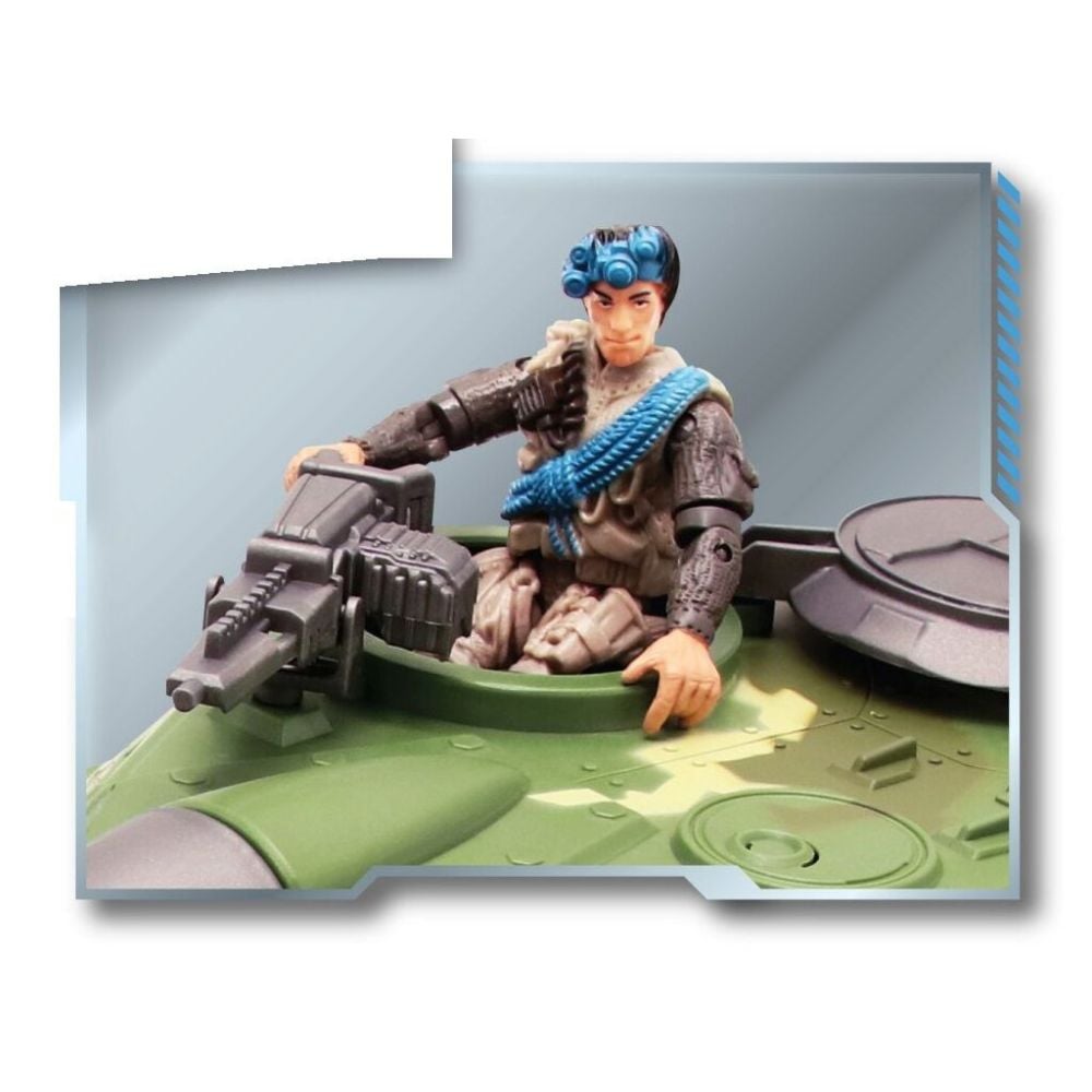 Set de joaca cu tanc de lupta si 2 figurine, Lanard Toys, The Corps Universe