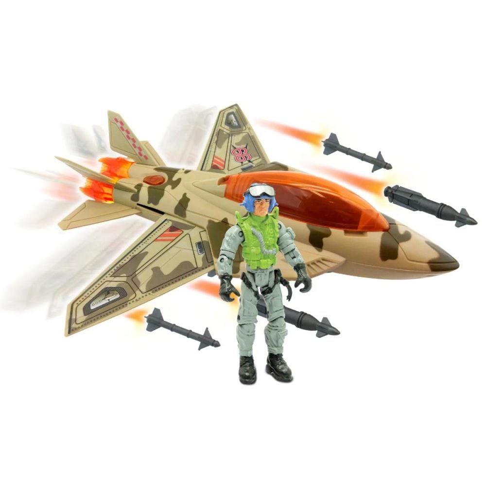 Avion militar de lupta cu figurina, Lanard Toys, The Corps Universe