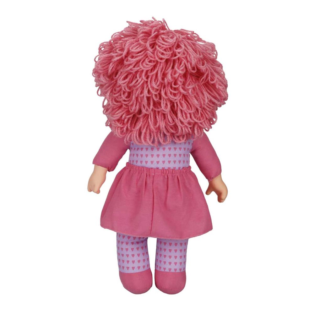 Papusa Rainbow Dolls, Dollz n More, cu par roz deschis, 45 cm