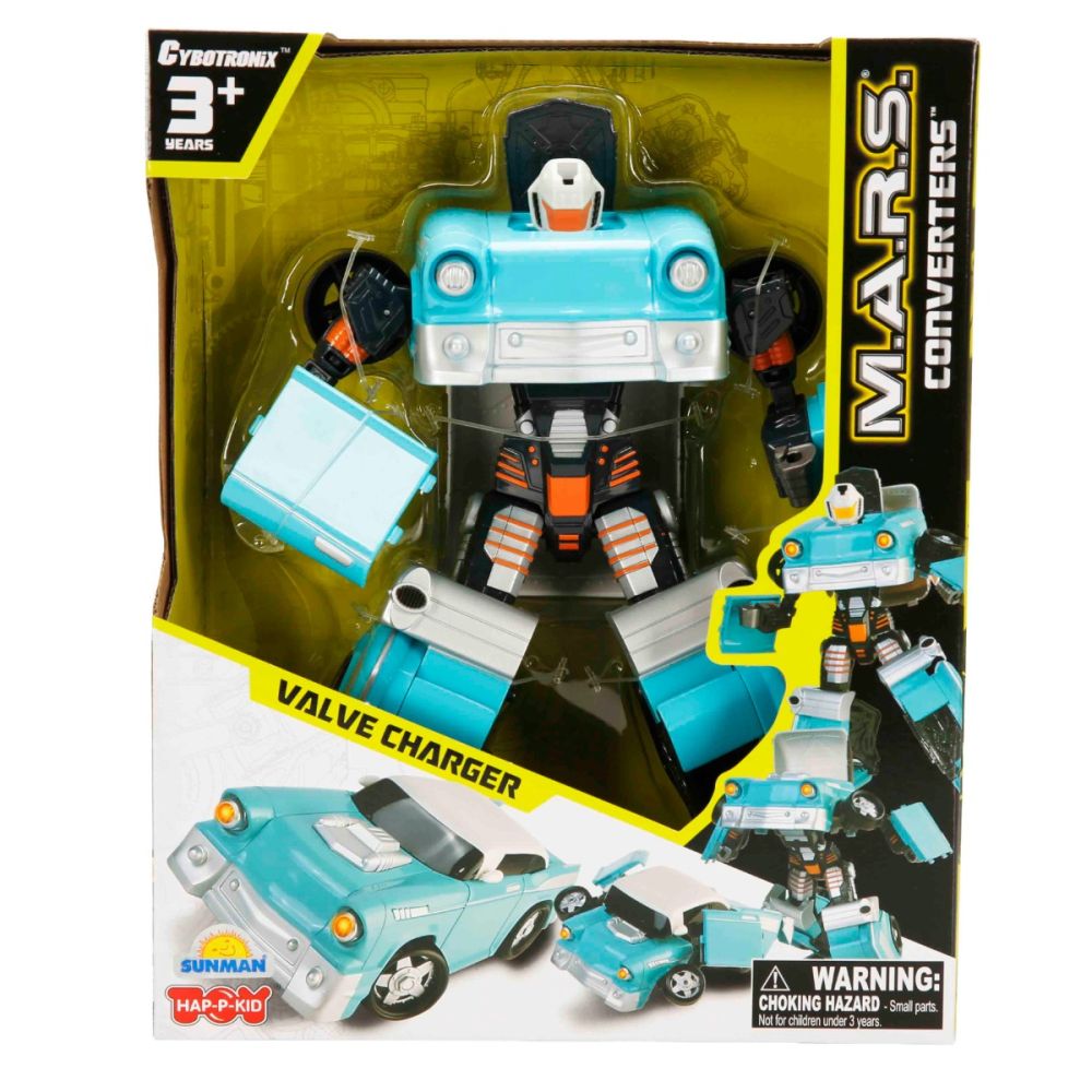 Robot transformabil, Happy Kid, M.A.R.S. Valve Charger, Turcoaz