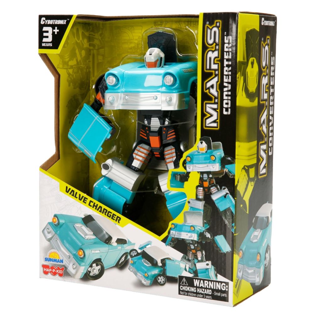 Robot transformabil, Happy Kid, M.A.R.S. Valve Charger, Turcoaz
