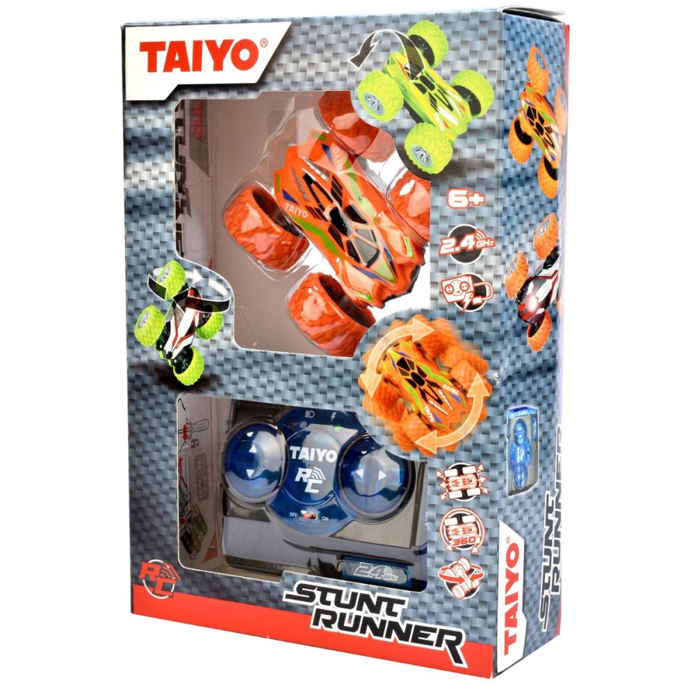 Masina cu telecomanda, Taiyo, Stunt Runner 360, Portocaliu