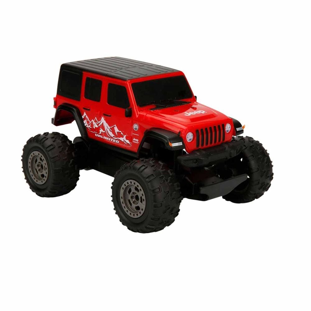 Masina de teren cu telecomanda, Taiyo, Jeep Wrangler Rubicon, Rosu, 1:22