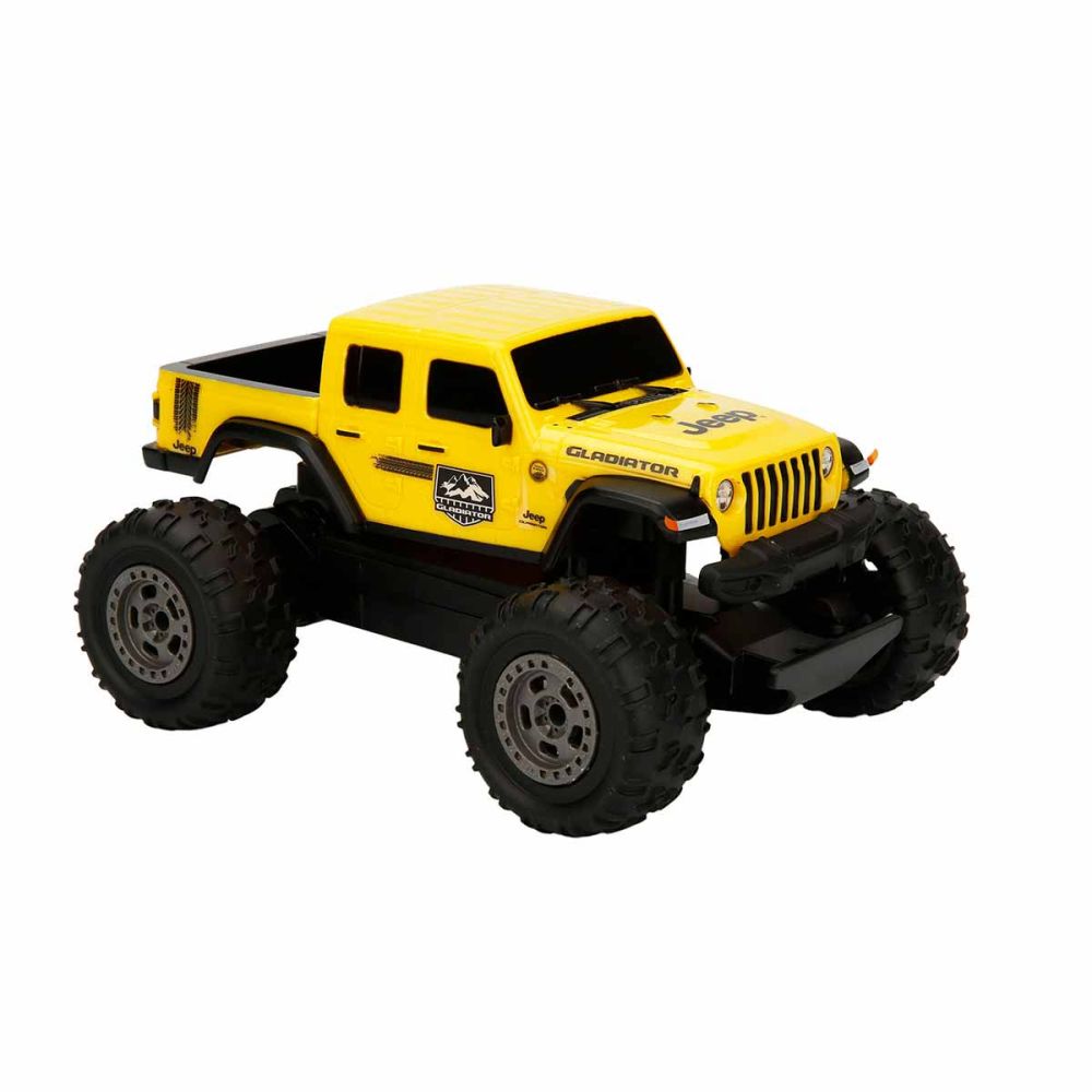 Masina de teren cu telecomanda, Taiyo, Jeep Gladiator, Galben, 1:22