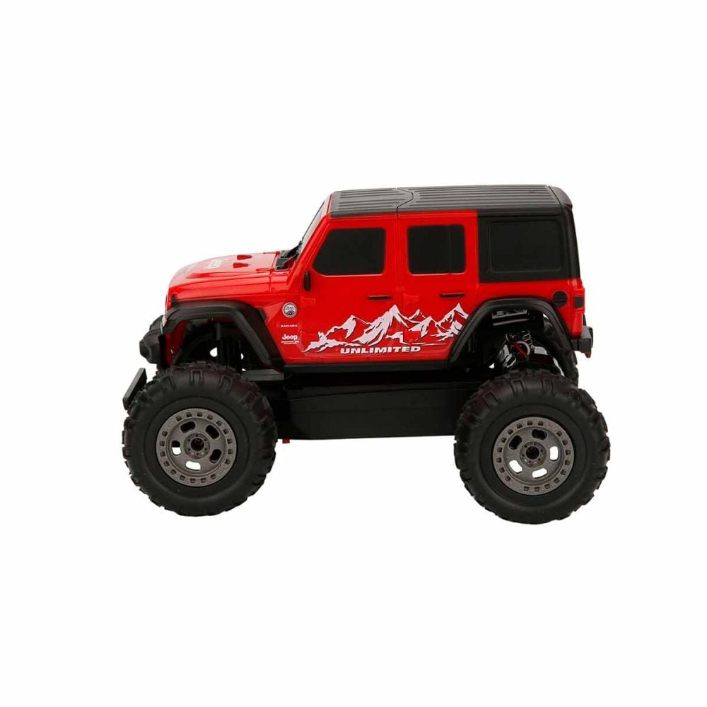 Masina de teren cu telecomanda, Taiyo, Jeep Wrangler Rubicon, Rosu, 1:22