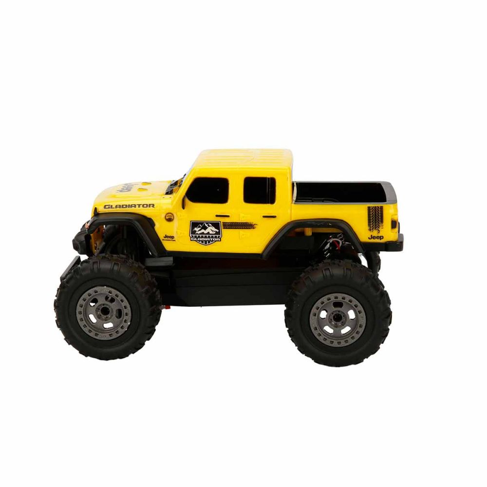 Masina de teren cu telecomanda, Taiyo, Jeep Gladiator, Galben, 1:22