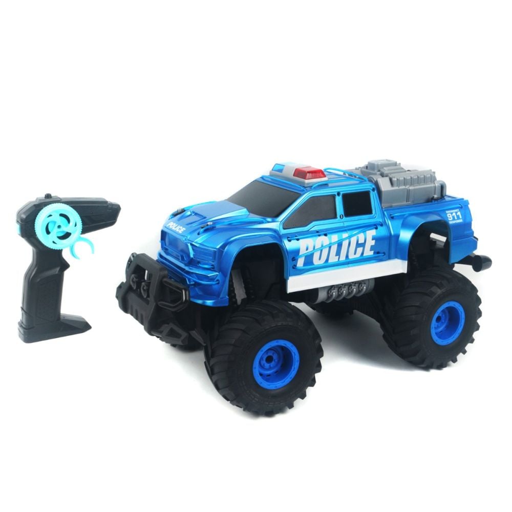 Masina de teren 4x4 cu telecomanda, Crazon, 1:14, Police