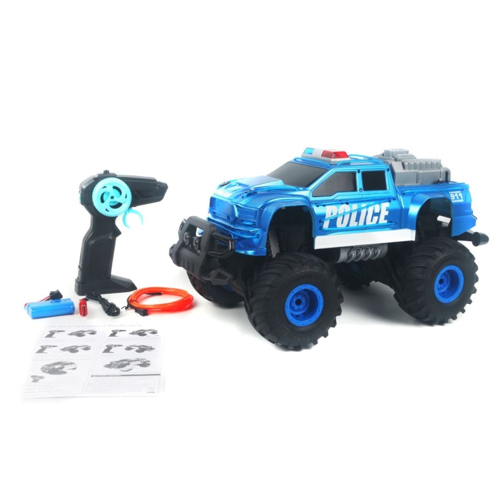 Masina de teren 4x4 cu telecomanda, Crazon, 1:14, Police