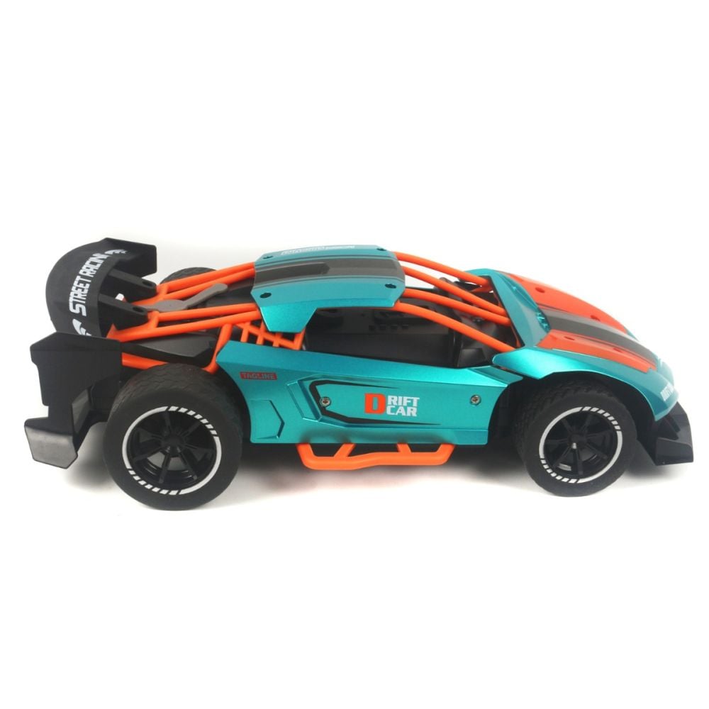 Masina de curse cu telecomanda, Crazon, Mist Spray, 1:14, Turcoaz