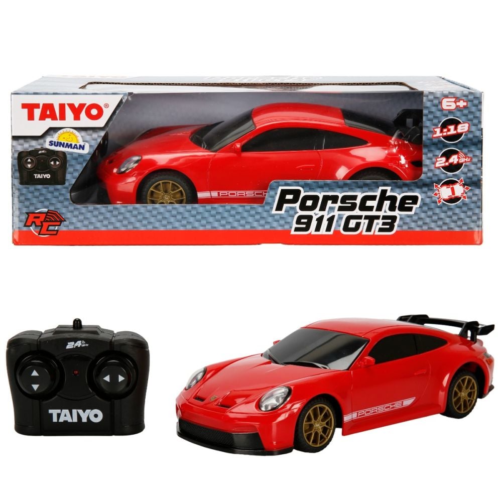 Masina cu telecomanda, Taiyo, Porsche 911 GT3, Rosu
