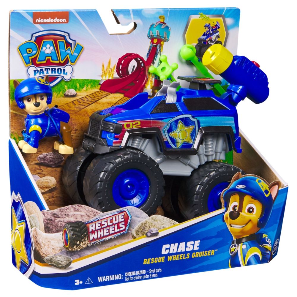 Vehicul cu figurina Chase, Paw Patrol, Rescue Wheels Cruiser, 6069302