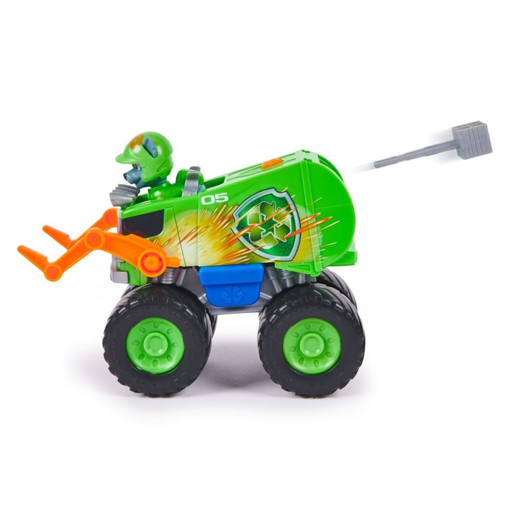 Vehicul cu figurina Rocky, Paw Patrol, Rescue Wheels Recycle Truck, 6069331