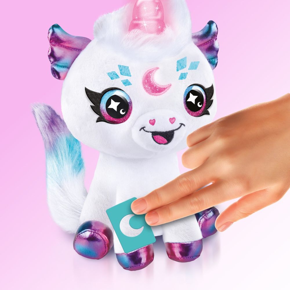 Jucarie de plus de colorat, Airbrush Plush, Light Up Cosmic Unicorn