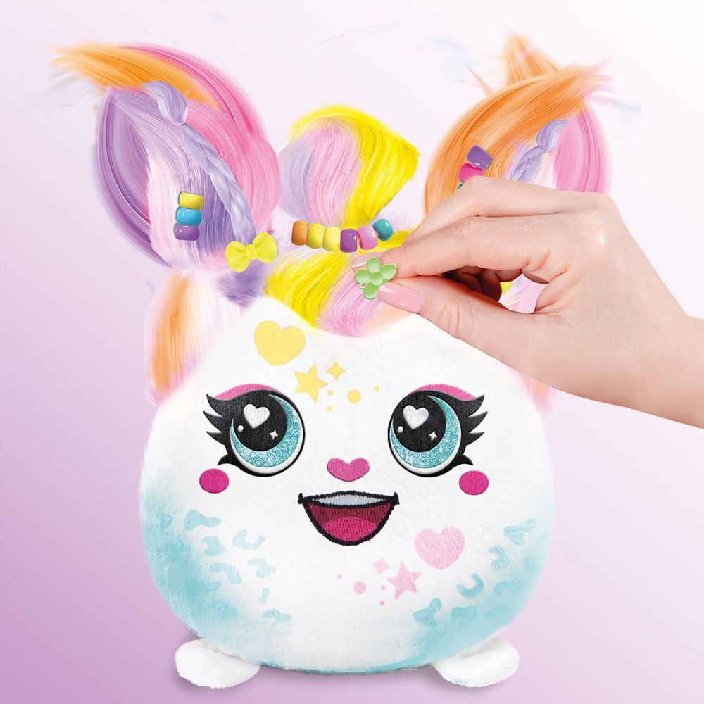 Jucarie de plus de colorat, Airbrush Plush, Hair iffic Salon