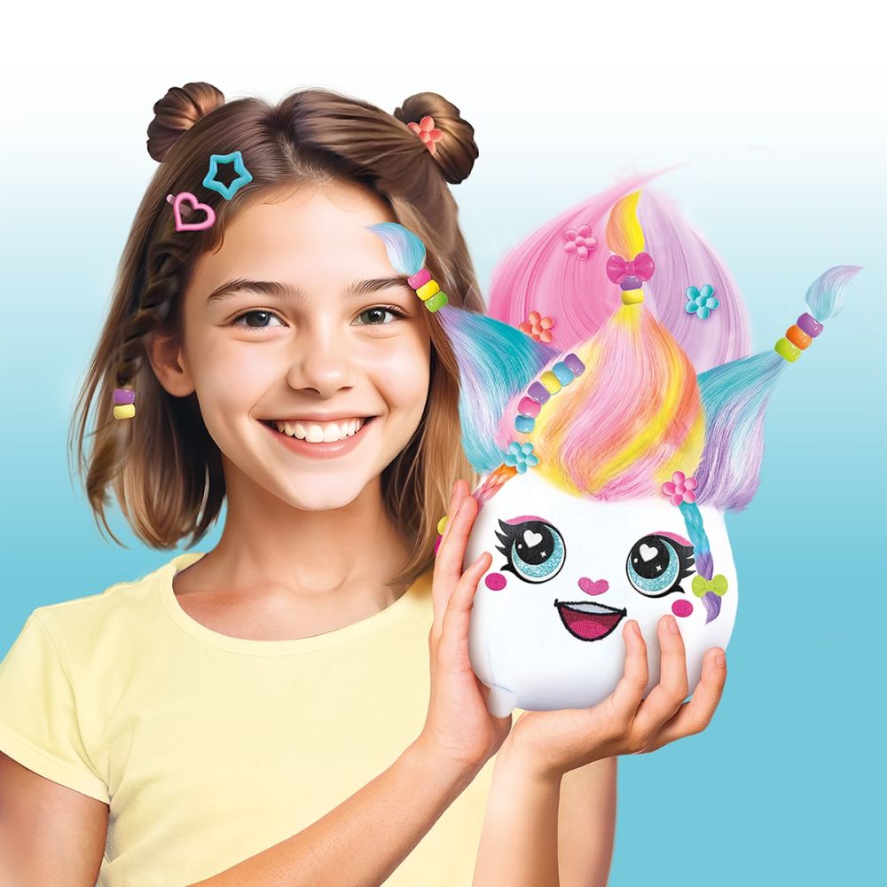 Jucarie de plus de colorat, Airbrush Plush, Hair iffic Salon