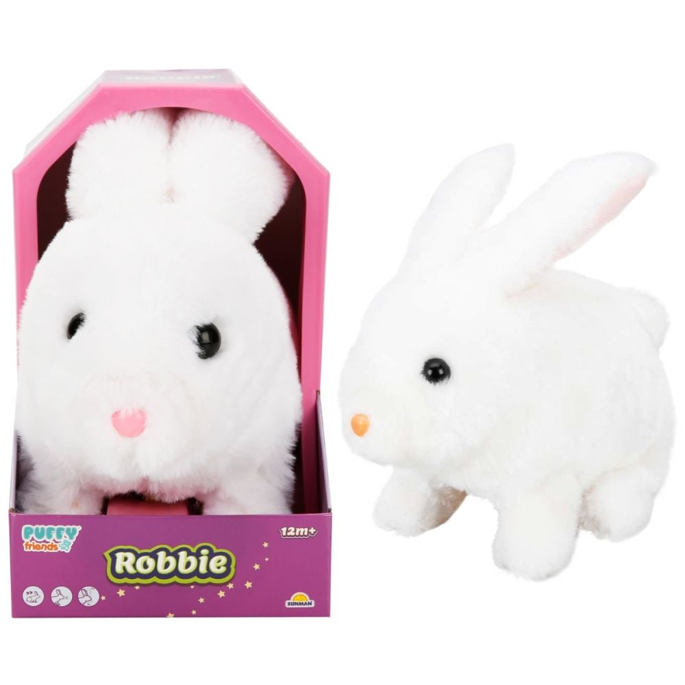 Jucarie de plus interactiva, Puffy Friends, iepurasul Robbie