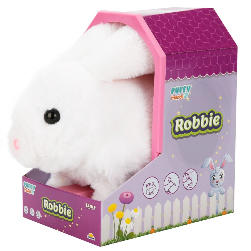 Jucarie de plus interactiva, Puffy Friends, iepurasul Robbie