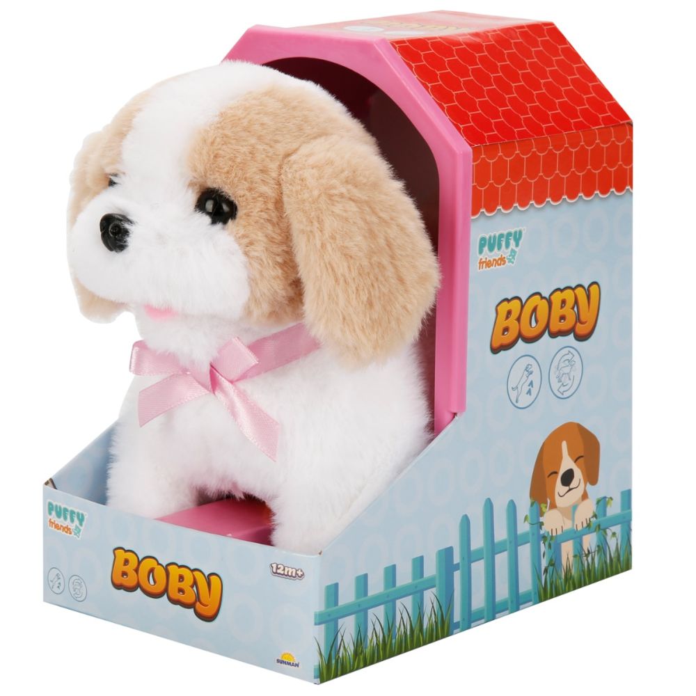 Jucarie de plus interactiva, Puffy Friends, catelusul Boby