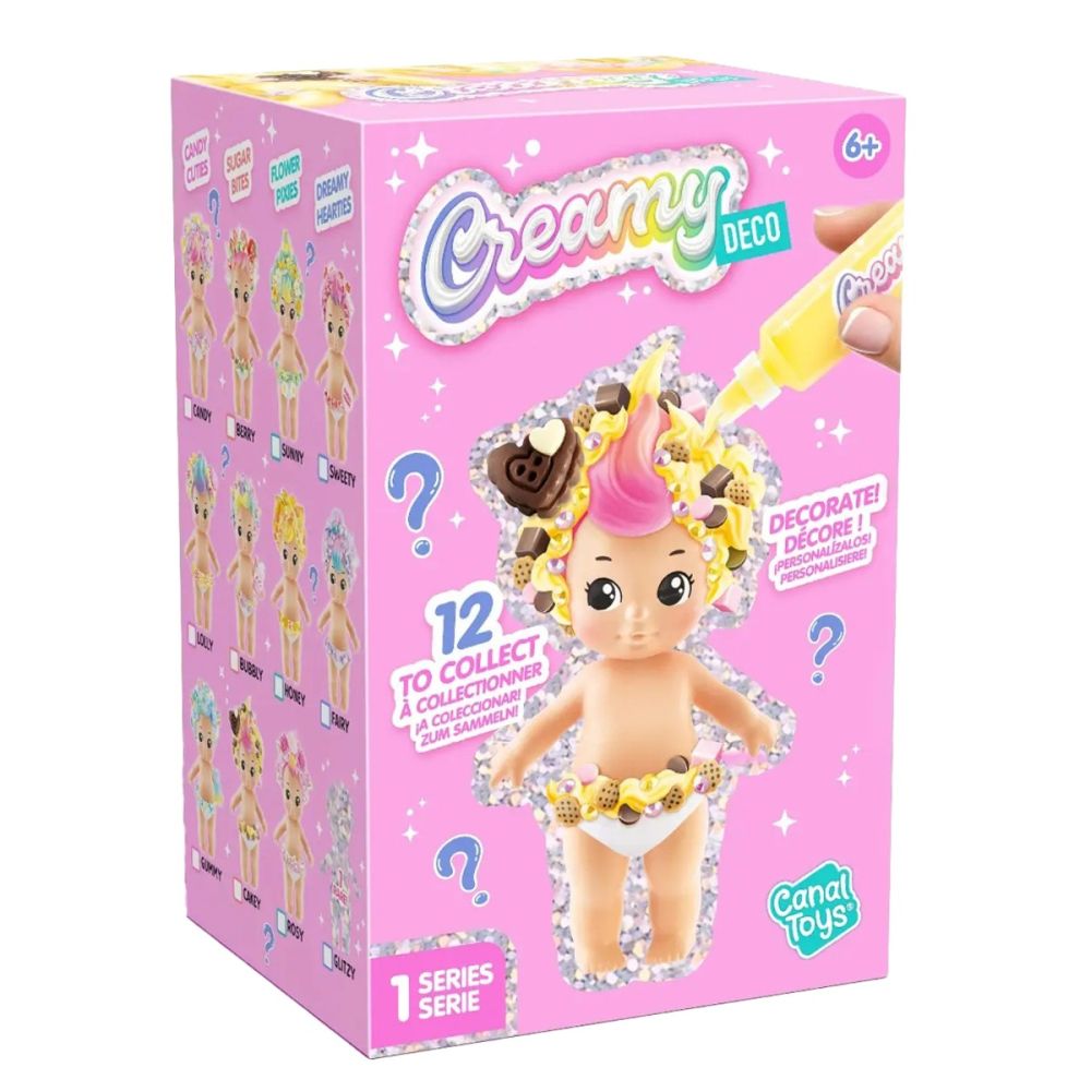 Breloc surpriza cu accesorii de personalizat, Creamy Deco, S1