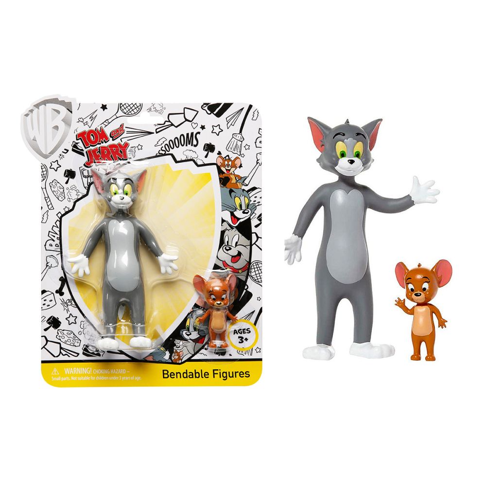 Set 2 figurine flexibile, Tom si Jerry