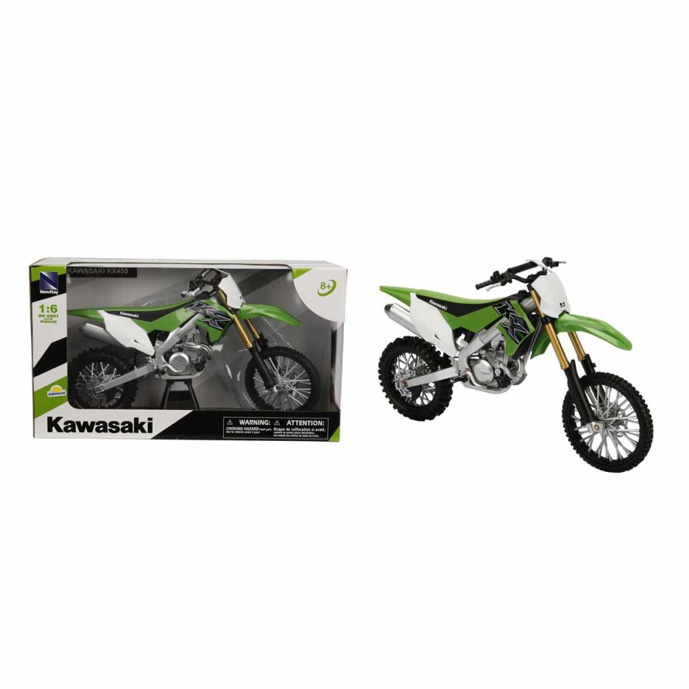 Motocicleta metalica, New Ray, Kawasaki KX450F 2019, 1:6