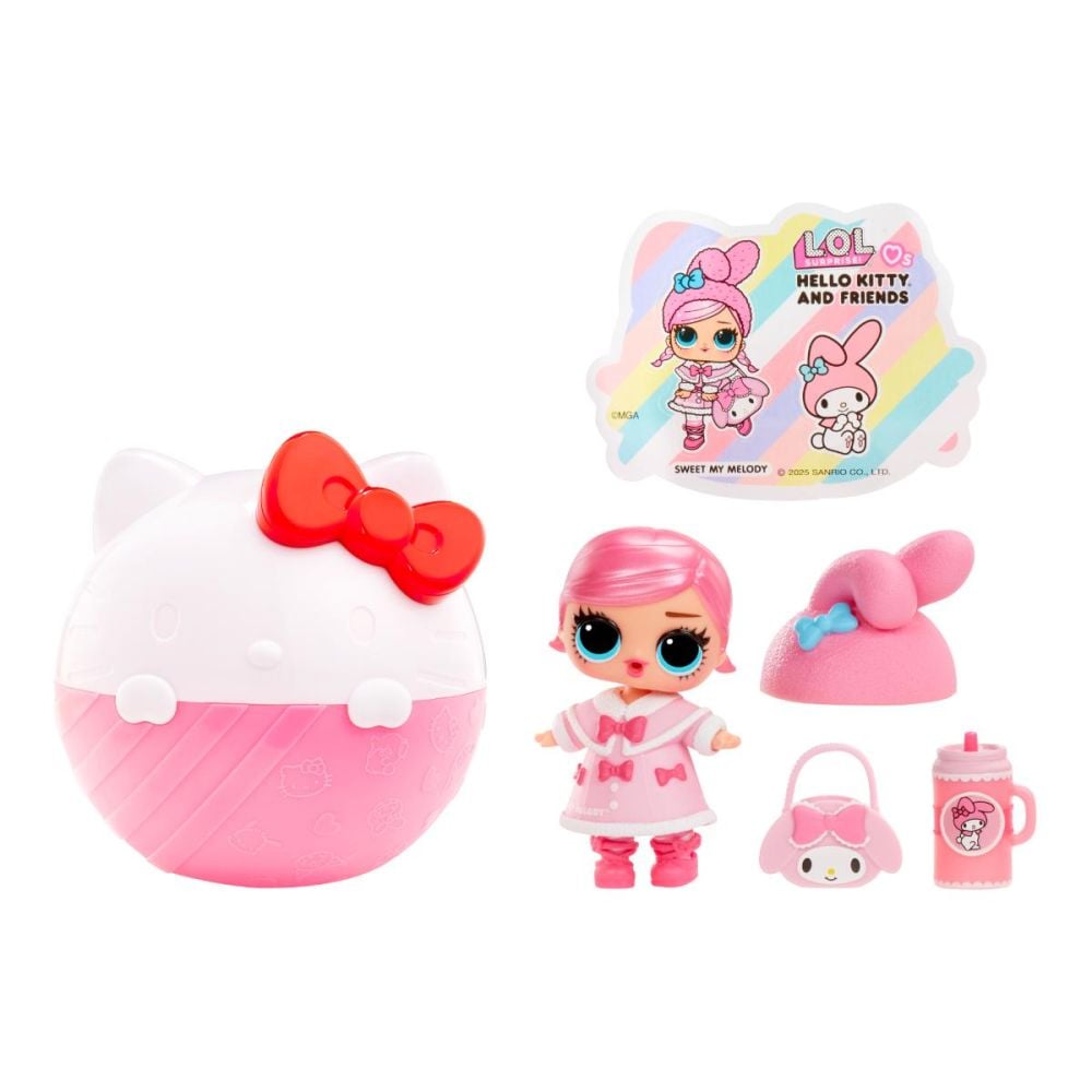 Papusa surpriza, LOL Surprise, Loves Hello Kitty and Friends Tots