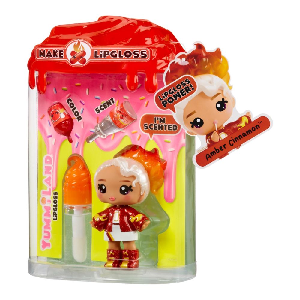 Papusa Yummiland, Lipgloss Doll S2, Amber Cinnamon, 525615EUC