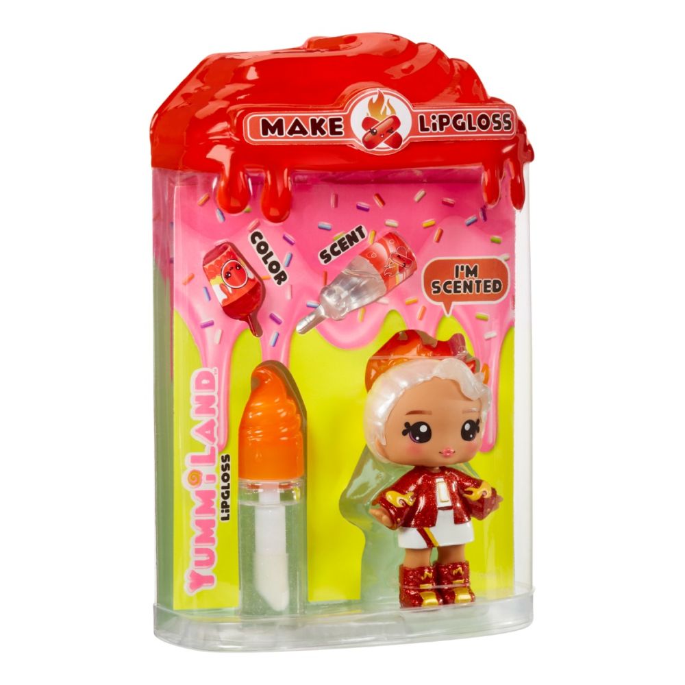Papusa Yummiland, Lipgloss Doll S2, Amber Cinnamon, 525615EUC