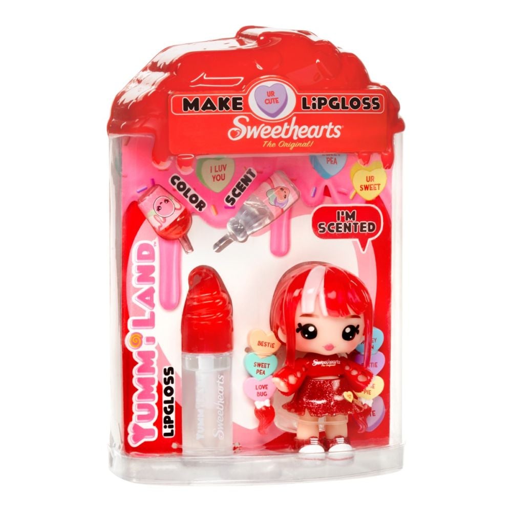 Papusa Yummiland, Lipgloss Doll Sweethearts, Ruby Hearts, 526438EUC