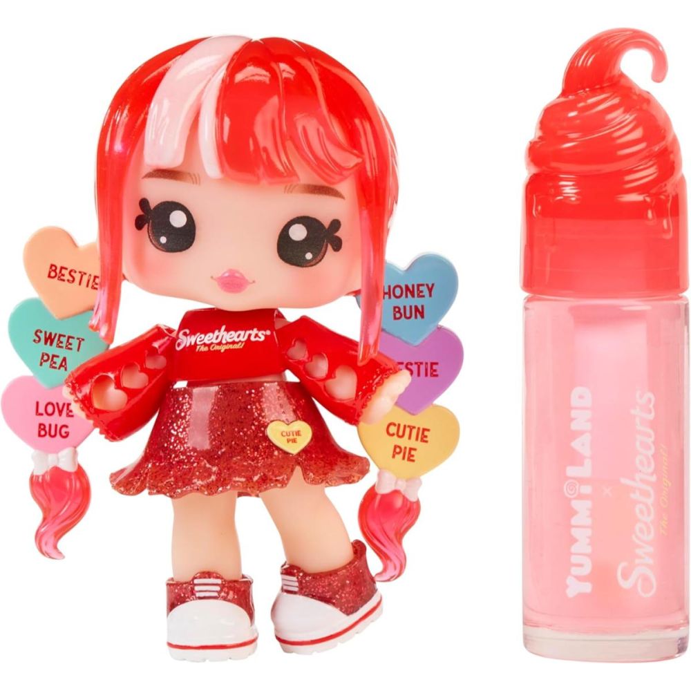 Papusa Yummiland, Lipgloss Doll Sweethearts, Ruby Hearts, 526438EUC