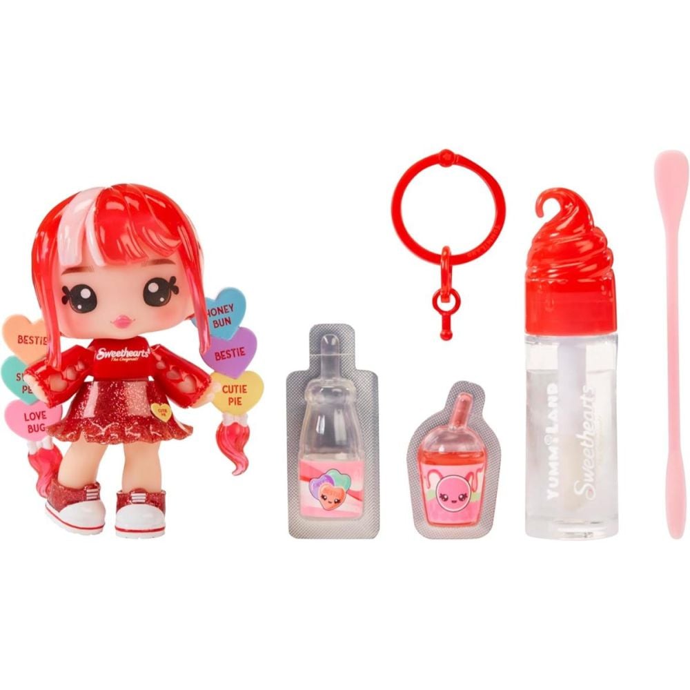 Papusa Yummiland, Lipgloss Doll Sweethearts, Ruby Hearts, 526438EUC