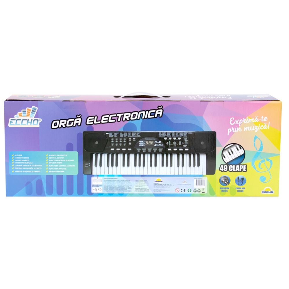 Orga muzicala cu microfon, Eccho, 49 clape