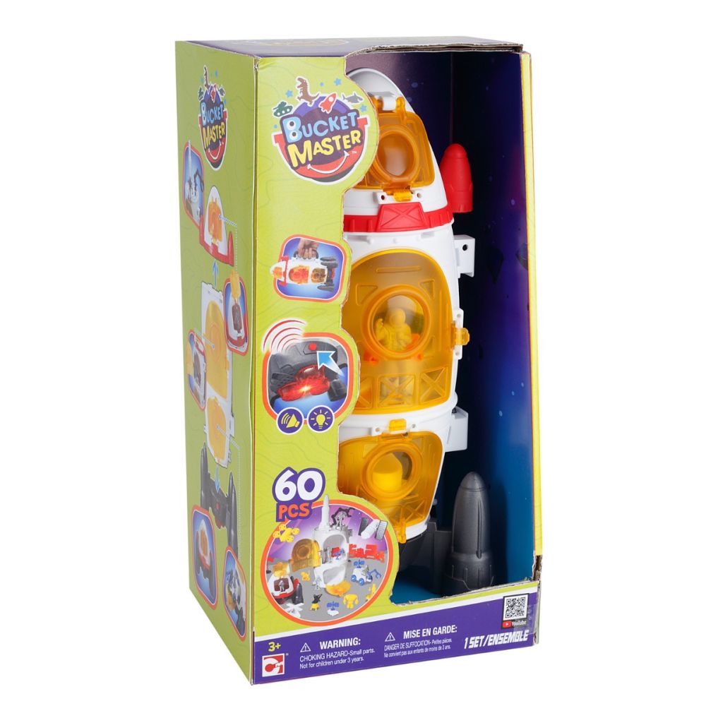 Set de joaca, Bucket Master, Nava spatiala, 60 piese