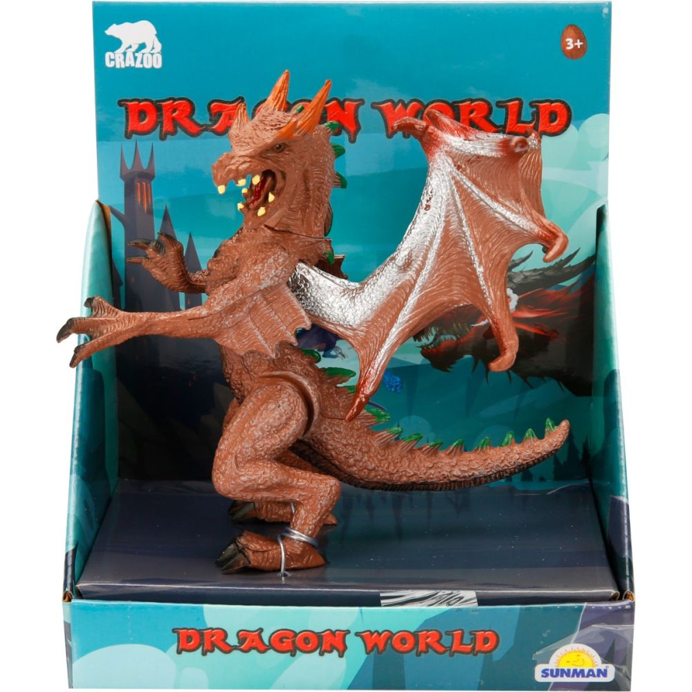 Figurina dragon, Crazoo, maro